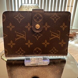Louis Vuitton Brown Monogram Bifold Zip around Wallet